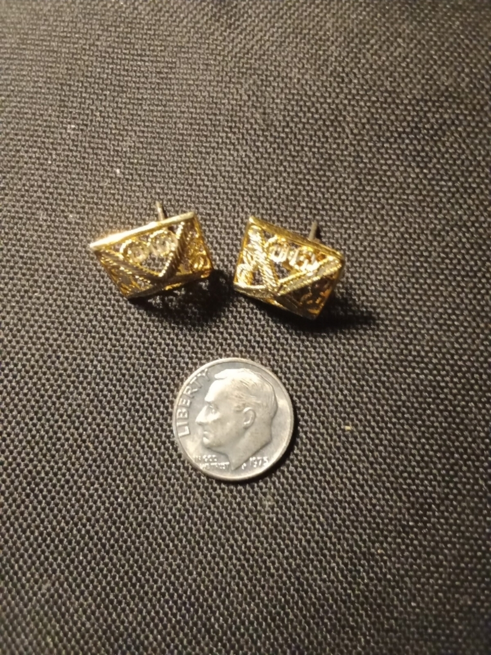 Envelope Stud Earrings - Classic Women's Jewelry